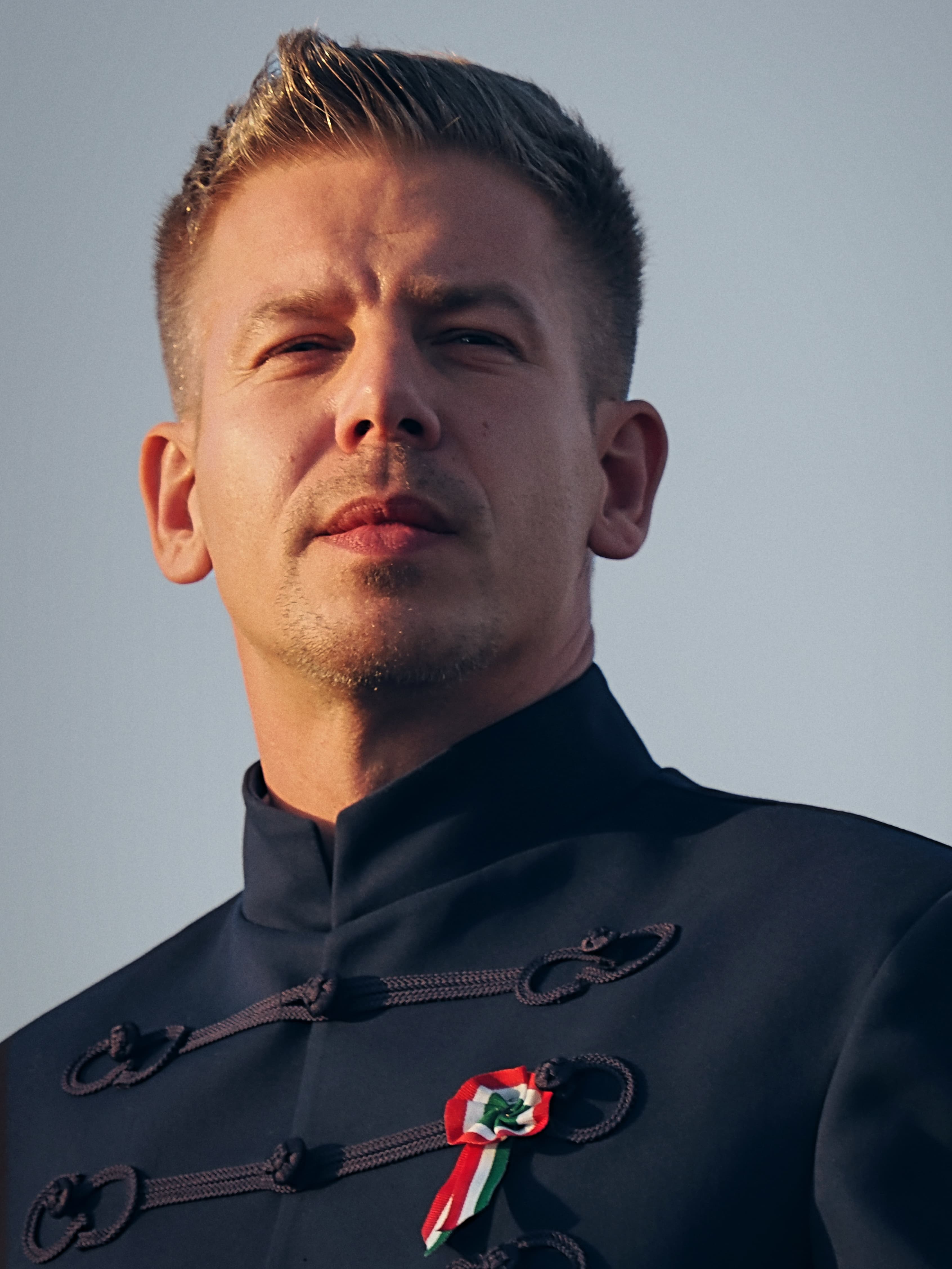 Péter Magyar at Heroes' Square in Budapest in March 2026