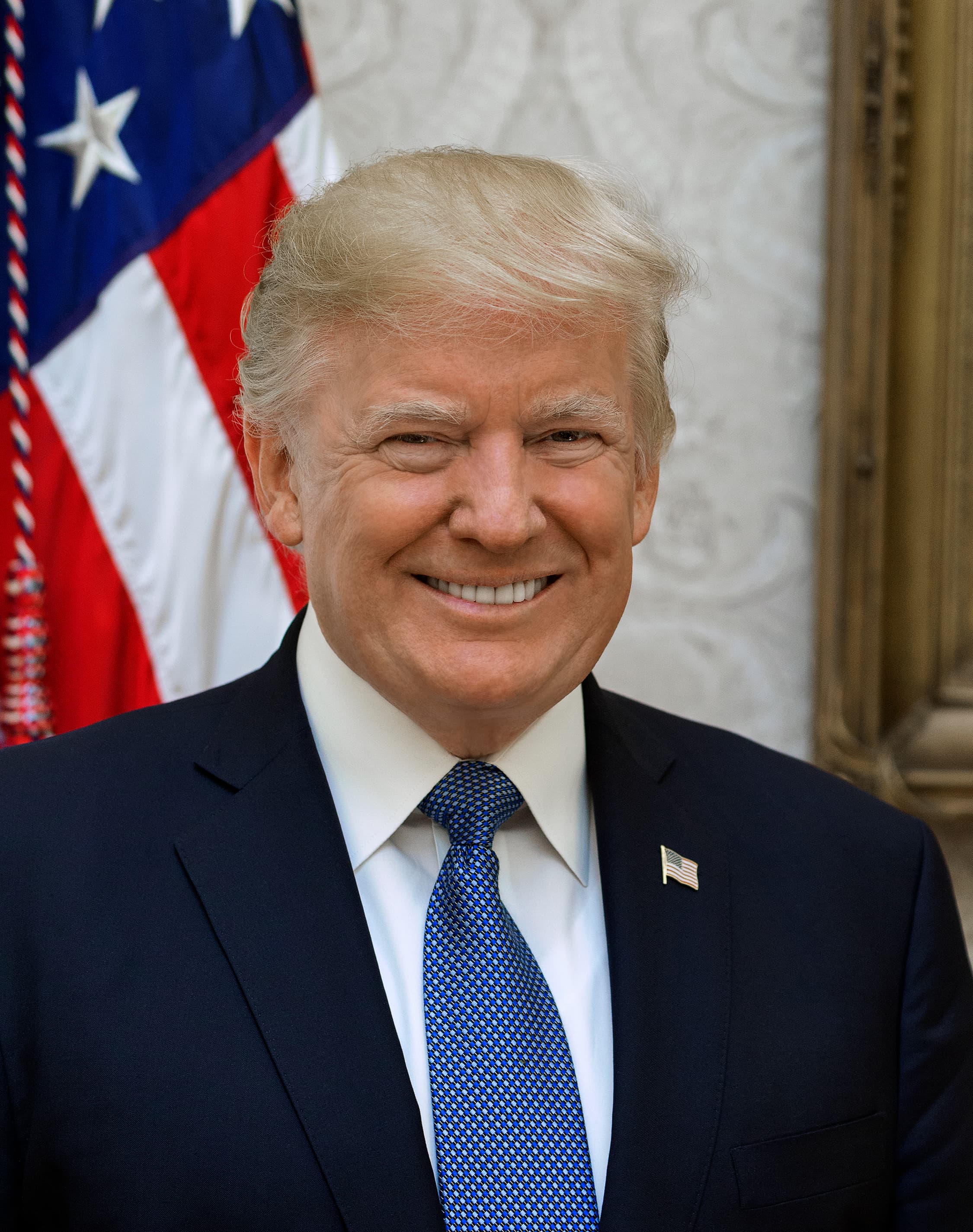 Official portrait of Donald Trump