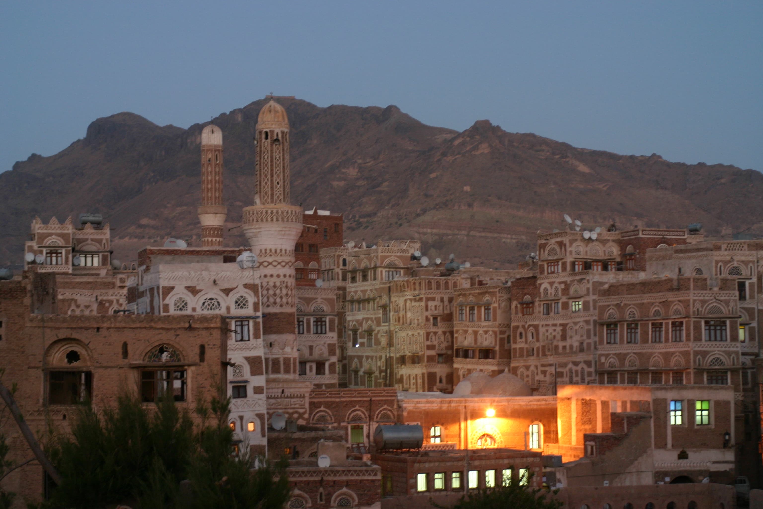 Skyline of the Old City of Sanaa, Yemen