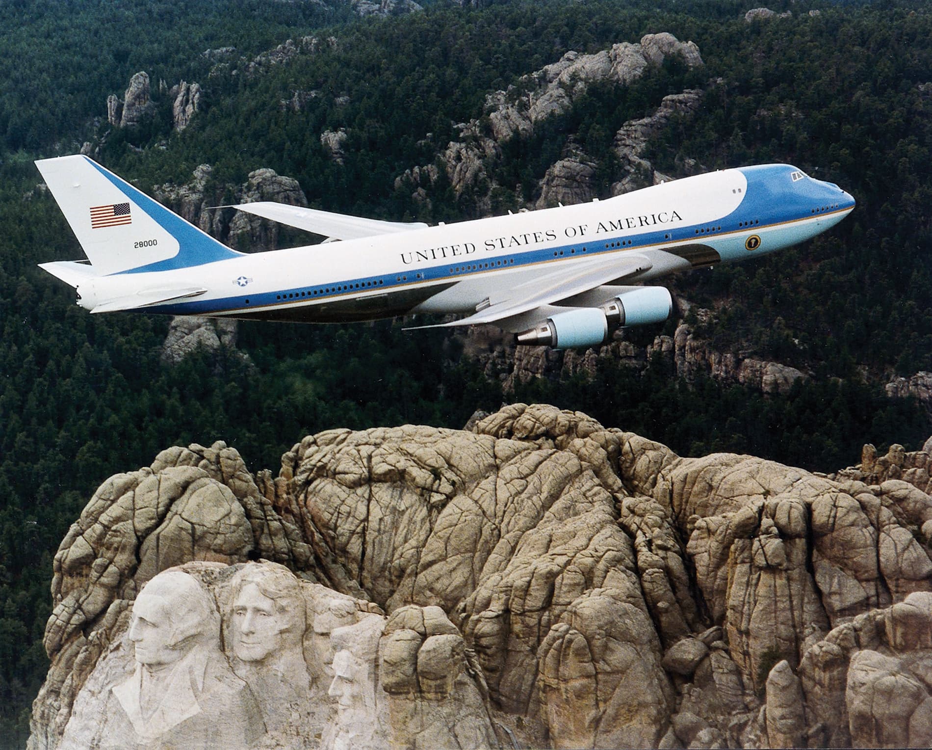 Air Force One in flight