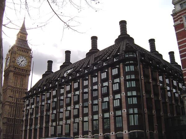 Portcullis House, London, viewed from Victoria Embankment