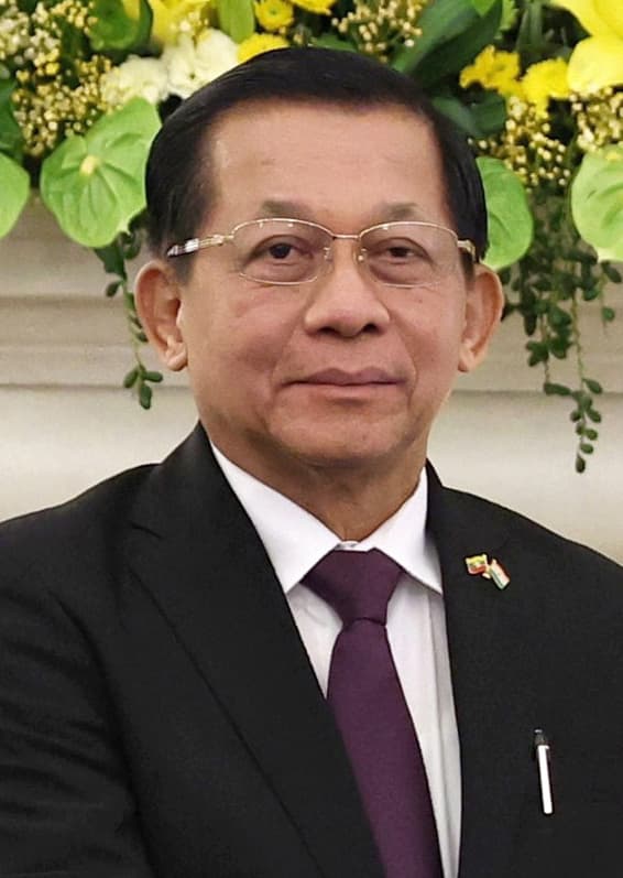 Myanmar leader Min Aung Hlaing in June 2026