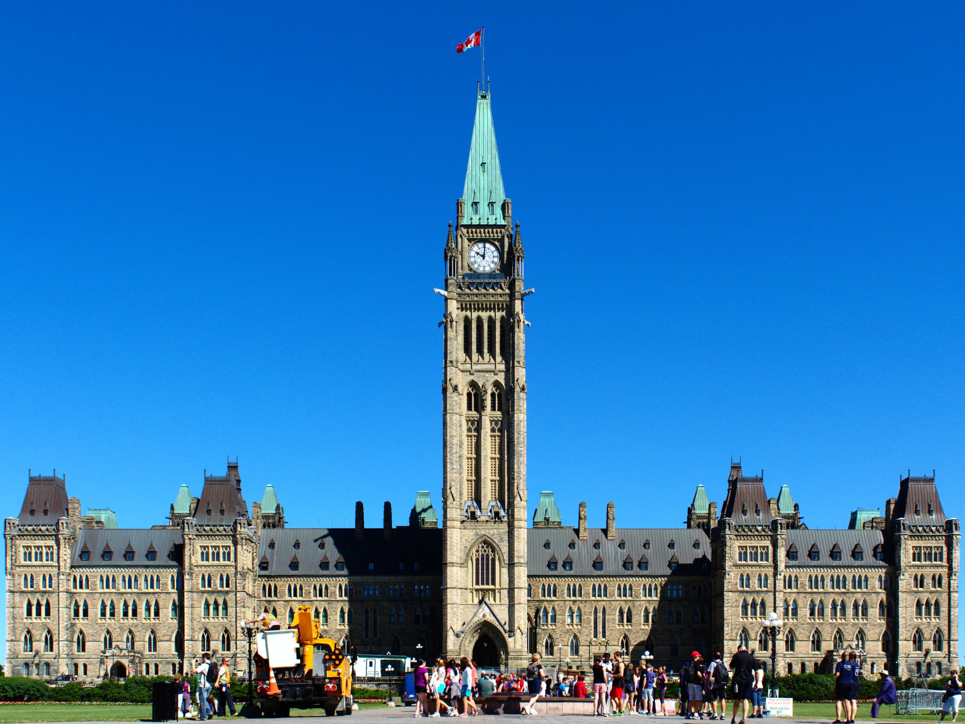 Centre Block of Canada's Parliament in Ottawa, where Bill C-40 is being examined
