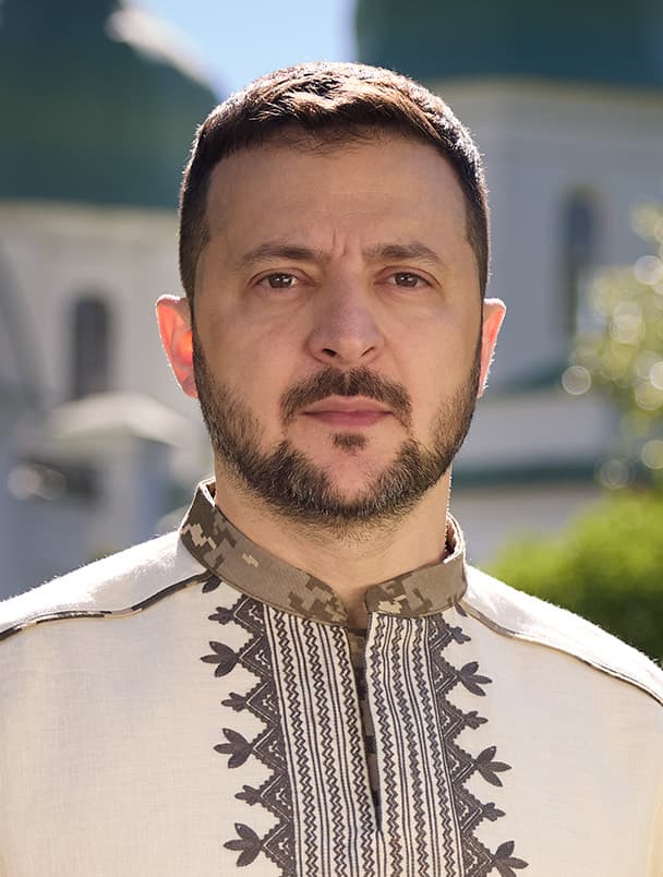 Ukrainian President Volodymyr Zelenskyy in 2024