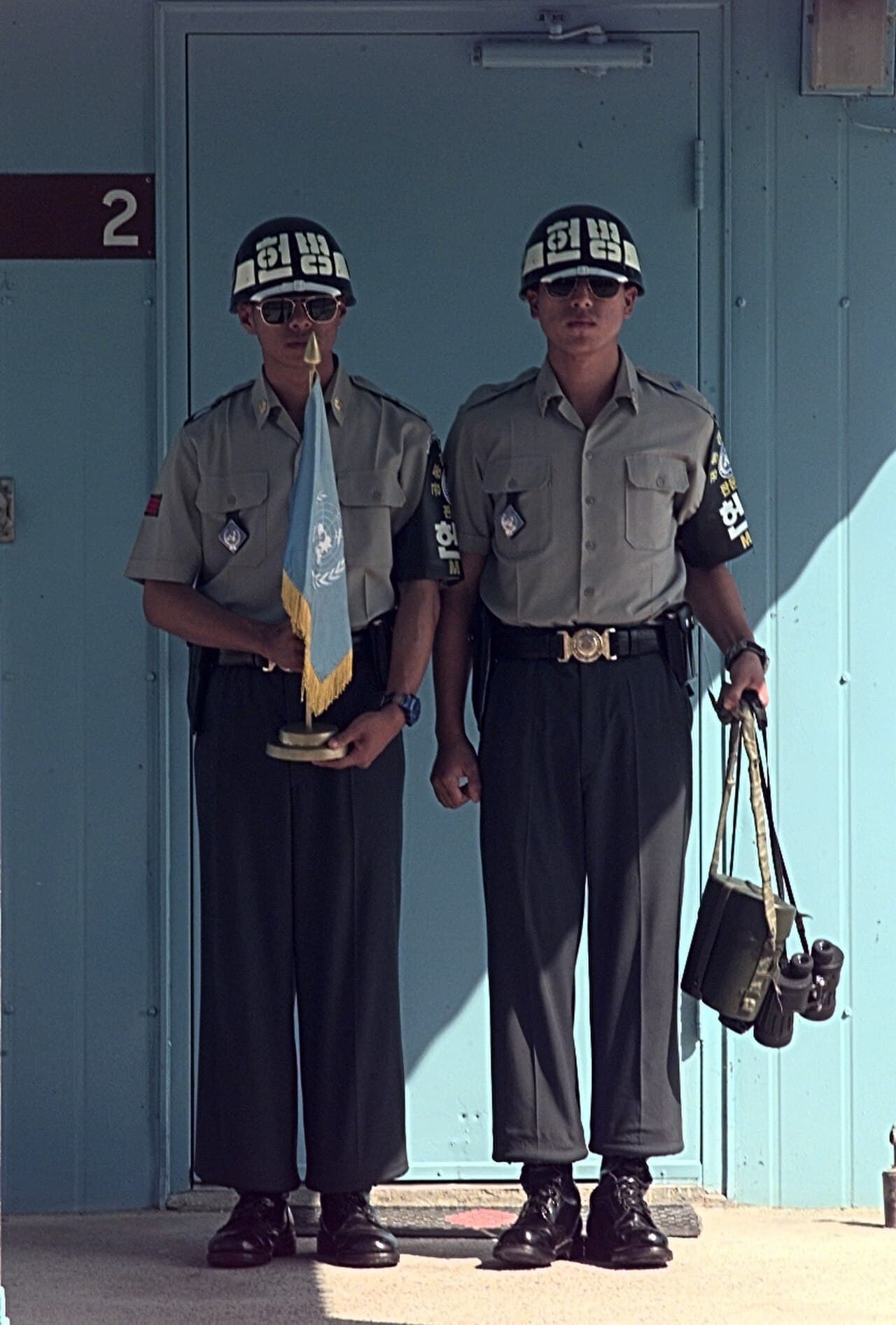 South Korean guards at Panmunjom in the Joint Security Area