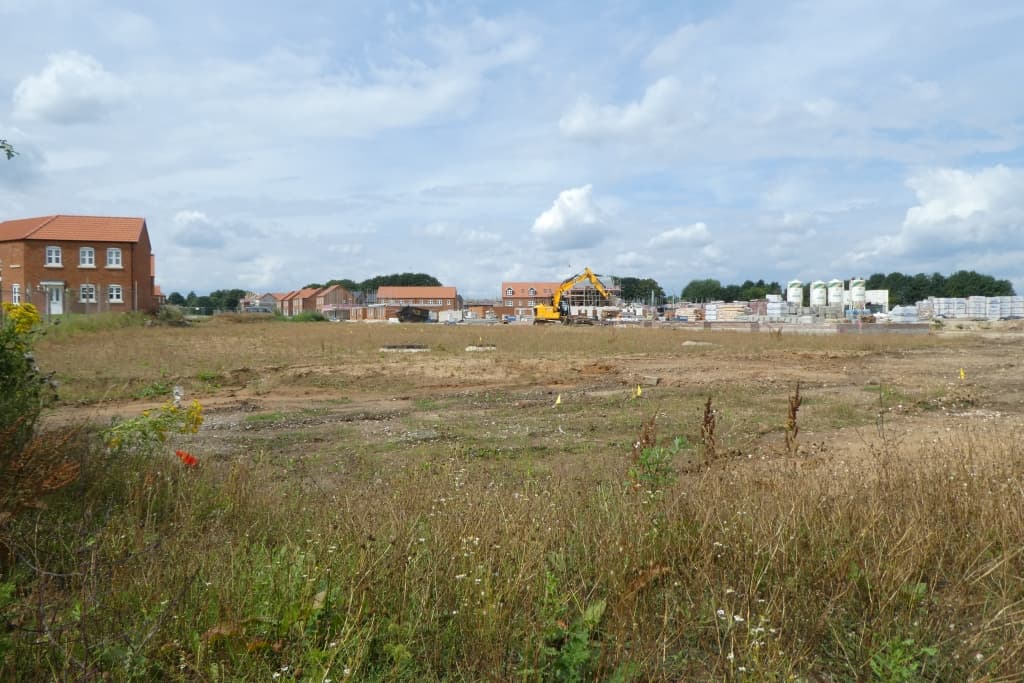 Homes under construction at Fulford in York, England