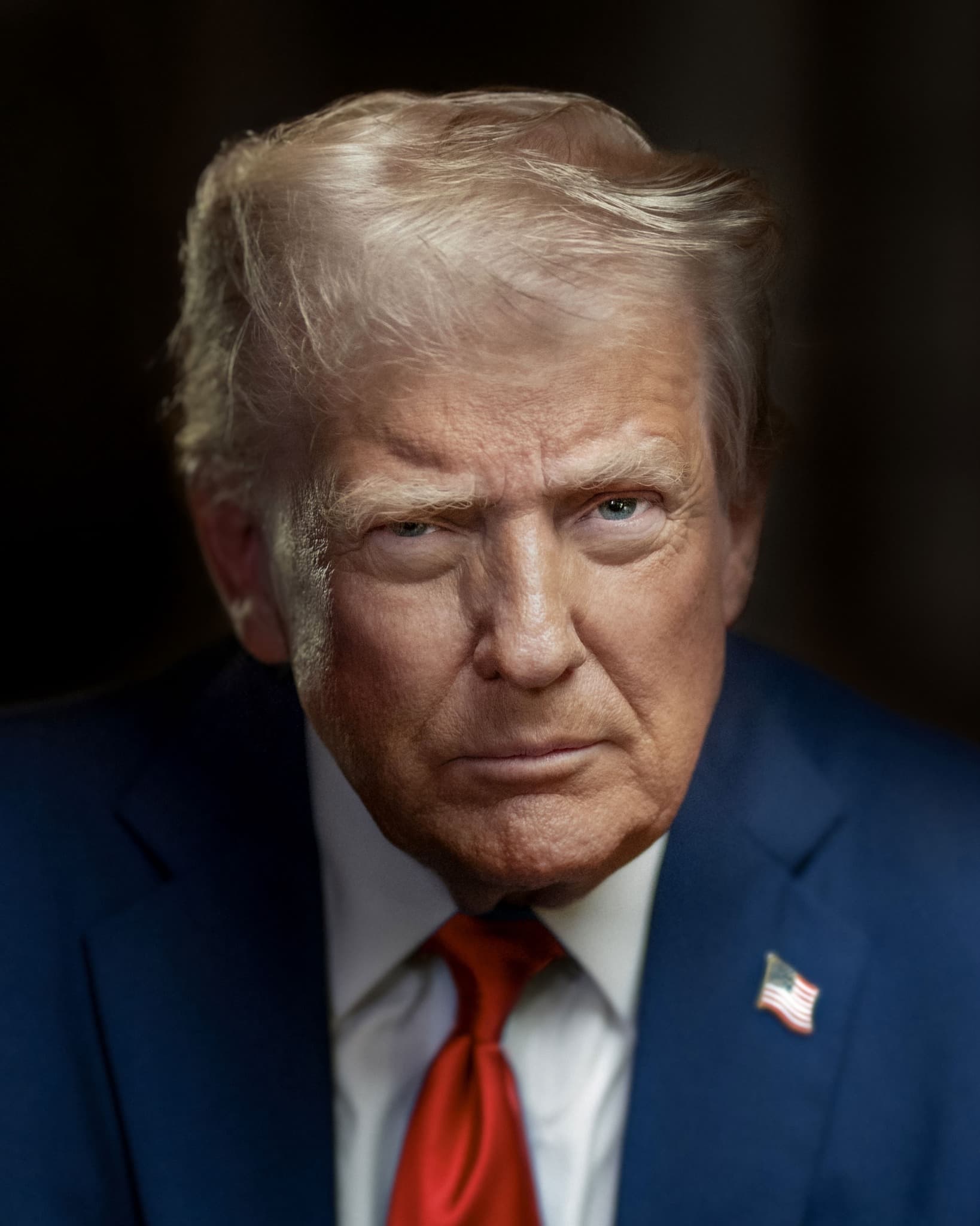 Official presidential portrait of Donald Trump
