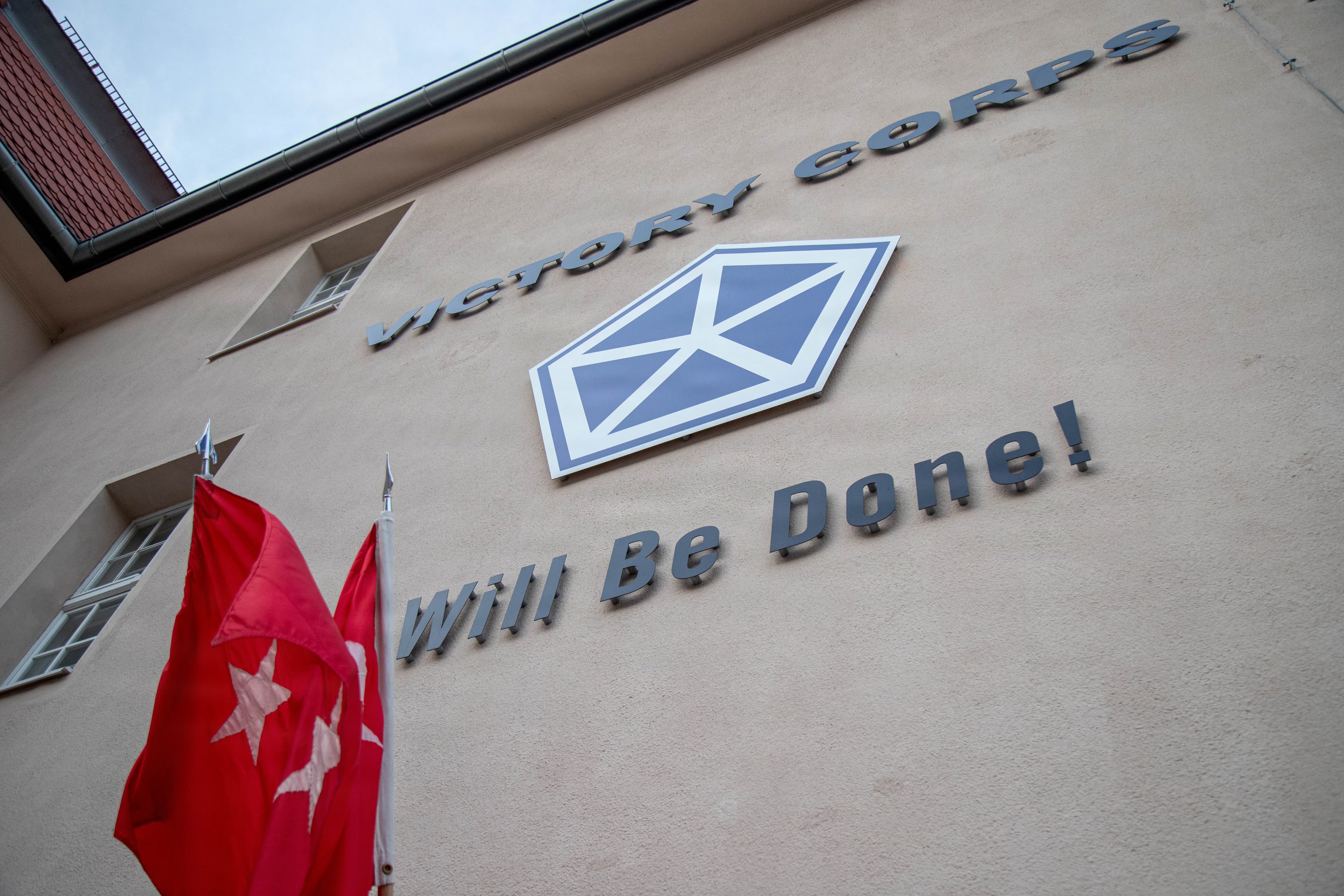 U.S. Army V Corps headquarters at Camp Kosciuszko, Poznan, Poland, February 2026
