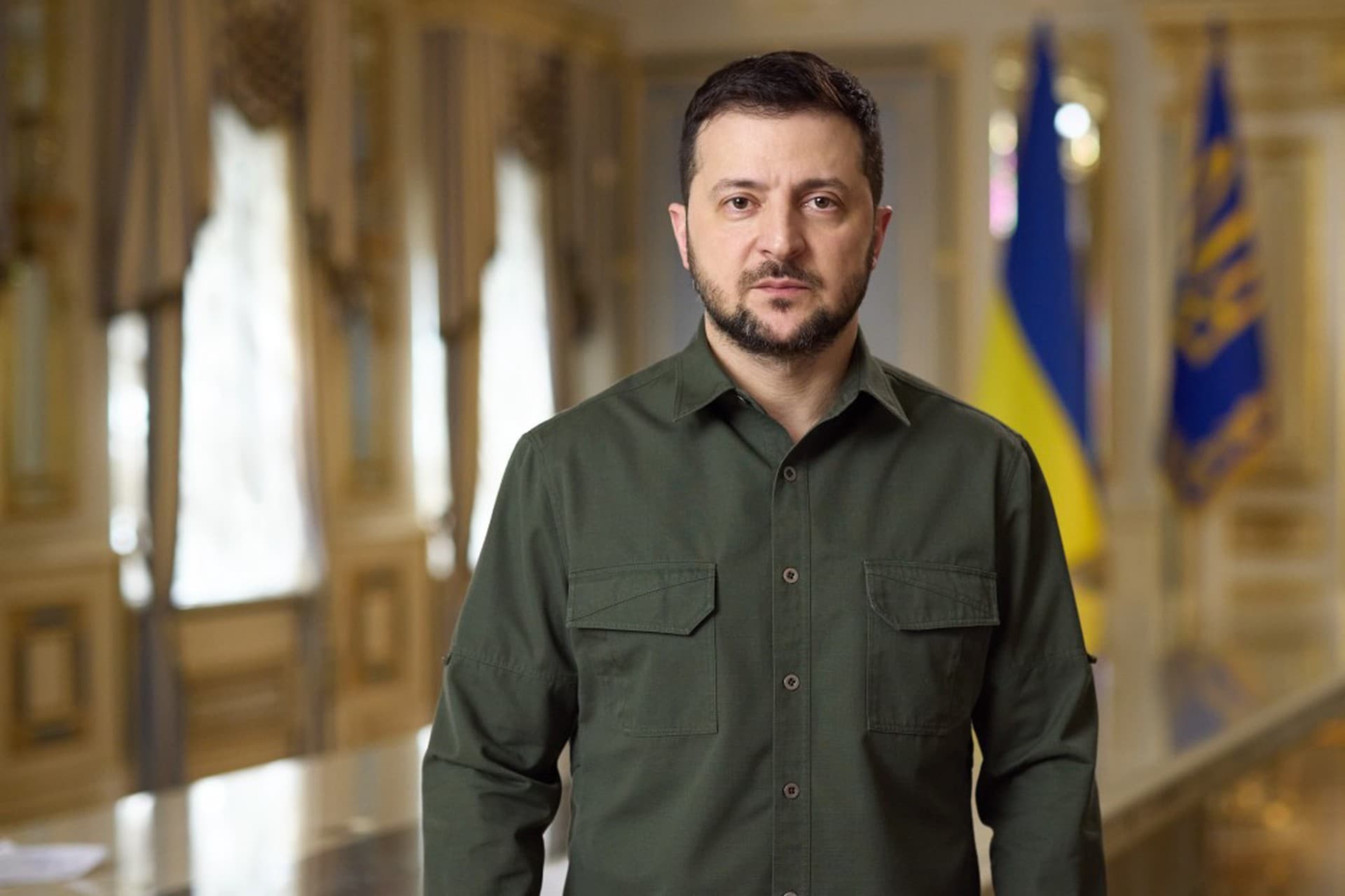 Official portrait of Ukrainian President Volodymyr Zelenskyy