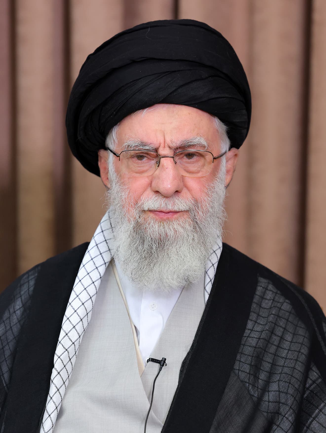 Portrait of Iranian Supreme Leader Ali Khamenei