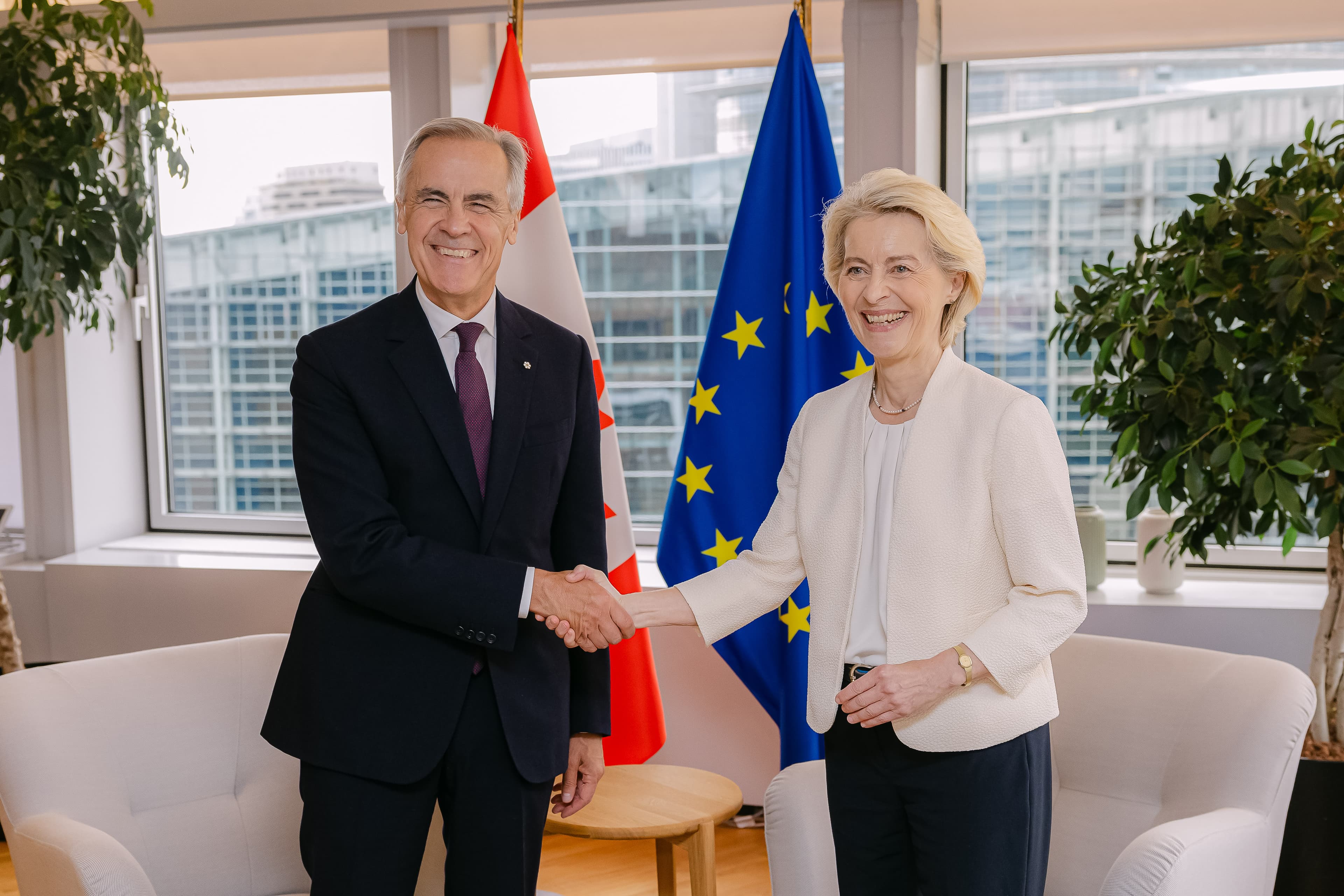 Canadian Prime Minister Mark Carney and European Commission President Ursula von der Leyen meeting in September 2026
