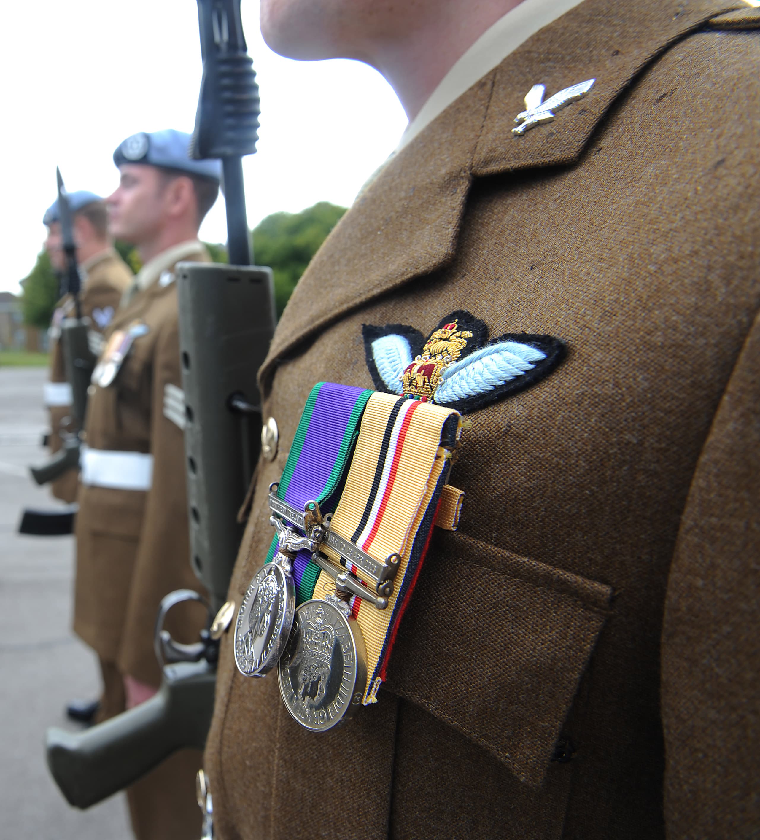 British Army soldiers on parade (archival)