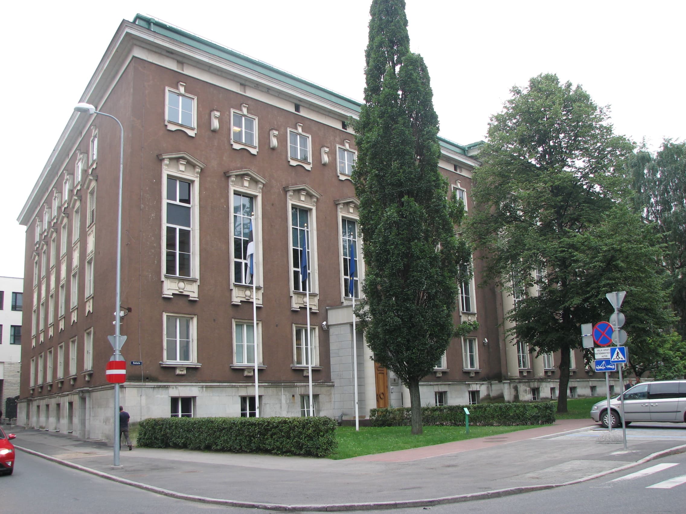 Estonian Ministry of Defence building on Sakala Street in Tallinn, photographed in 2011
