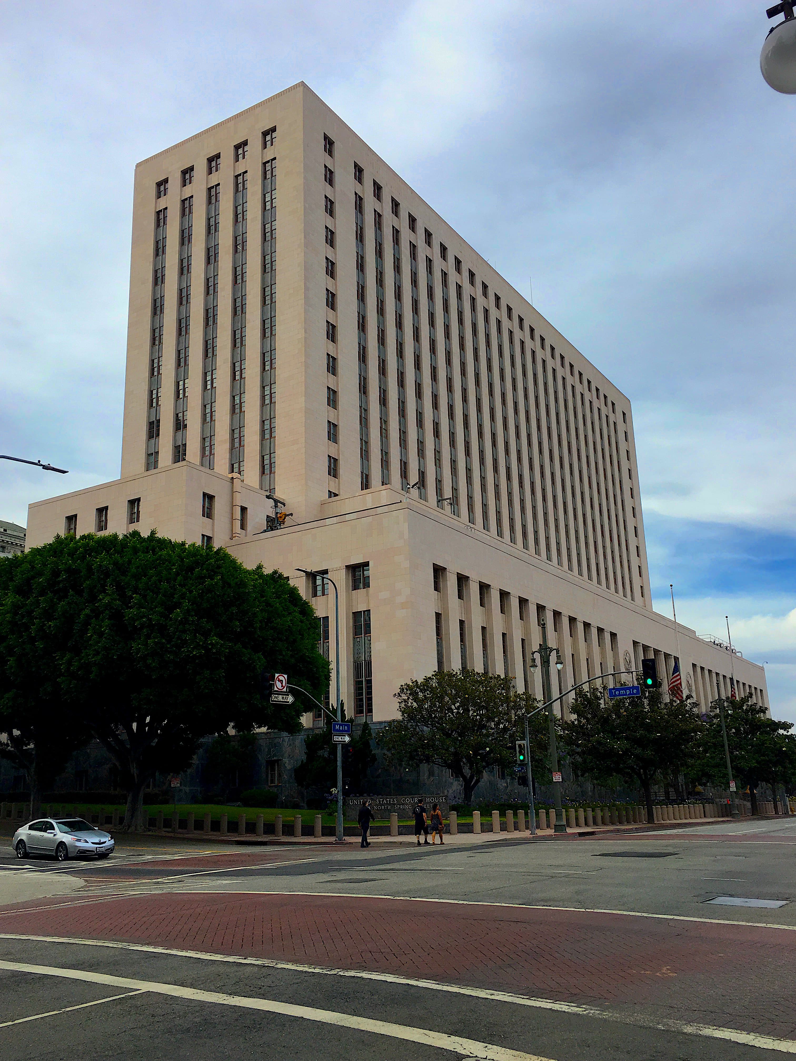 US Federal Courthouse in Los Angeles, illustrative court building photograph