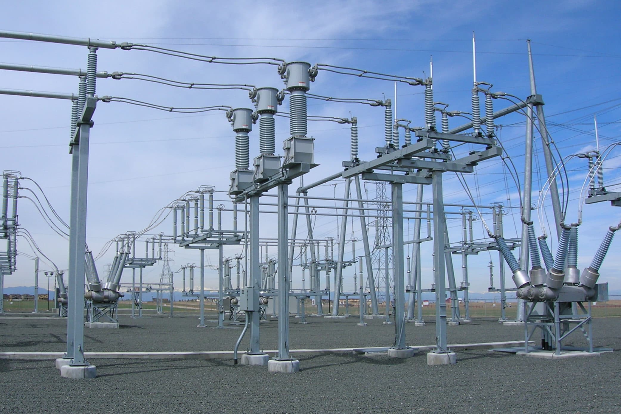 Electrical substation equipment near an international airport