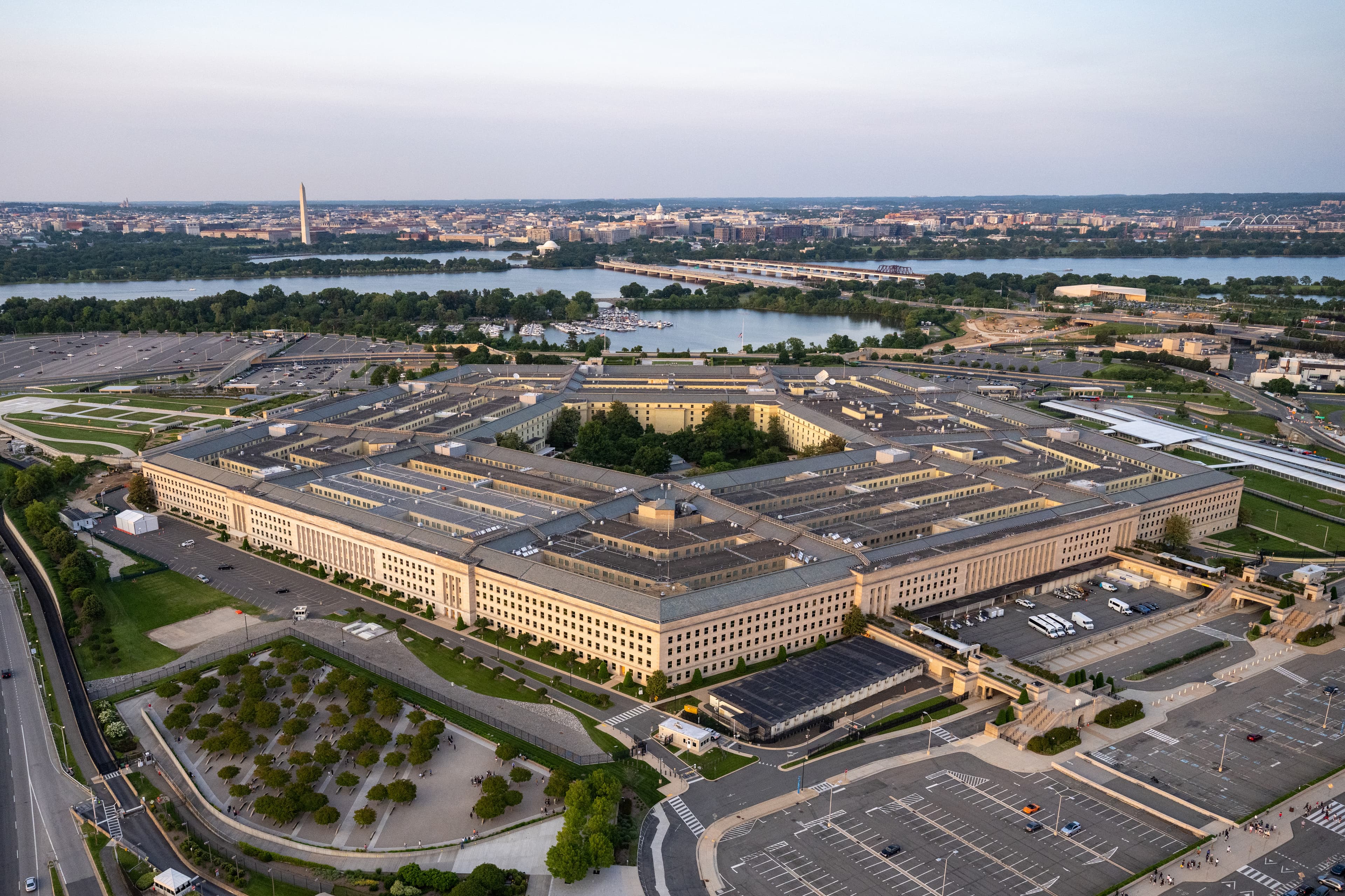 Aerial view of the Pentagon in Washington, D.C.