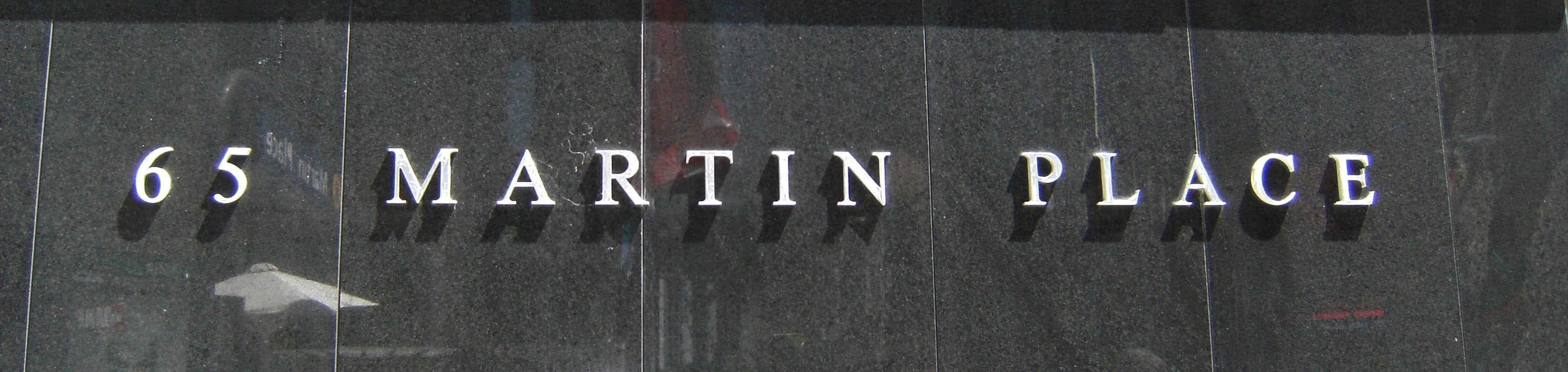 65 Martin Place, entrance address of the Reserve Bank of Australia in Sydney