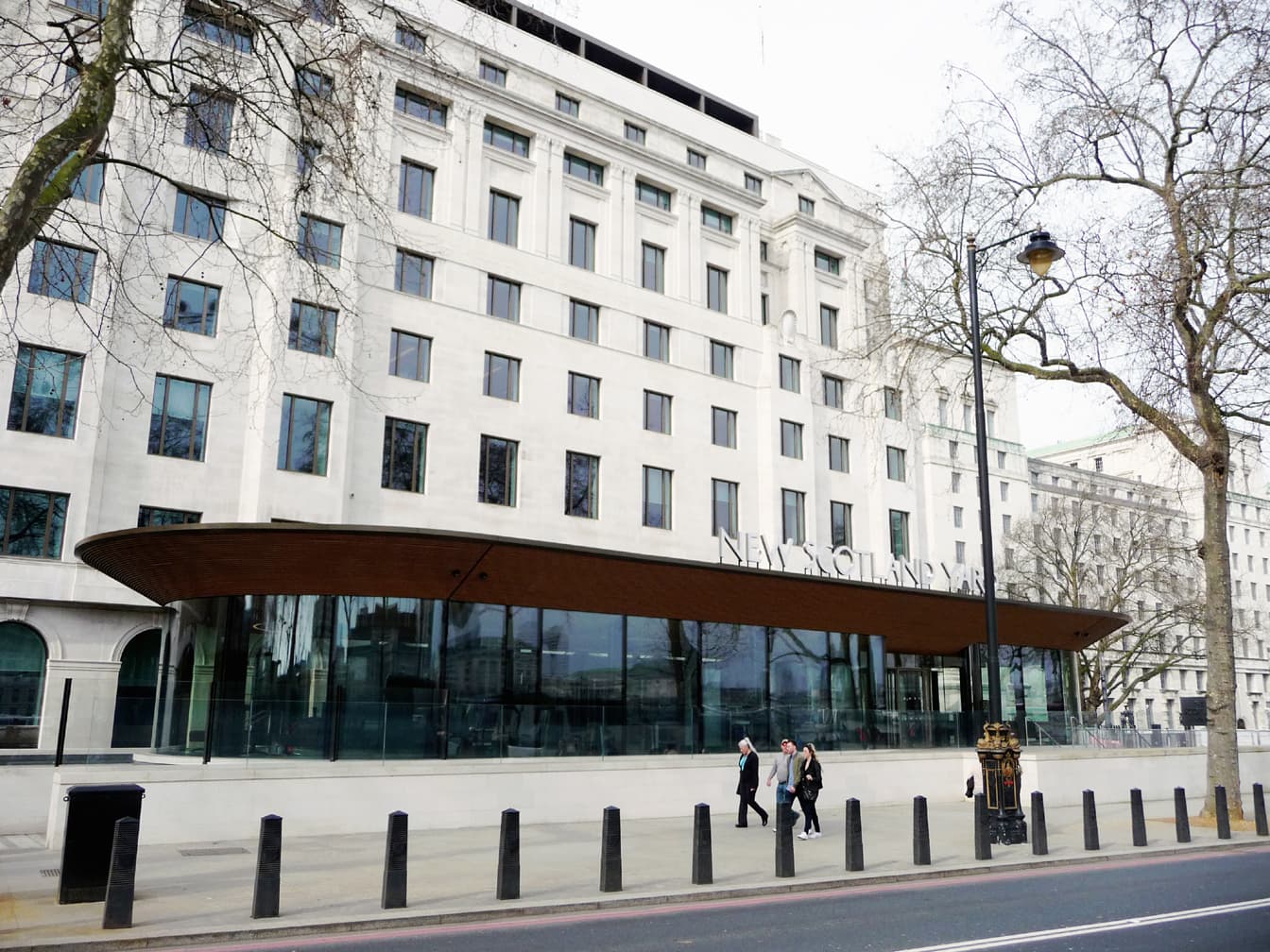 New Scotland Yard headquarters on Victoria Embankment in London, home of the Metropolitan Police