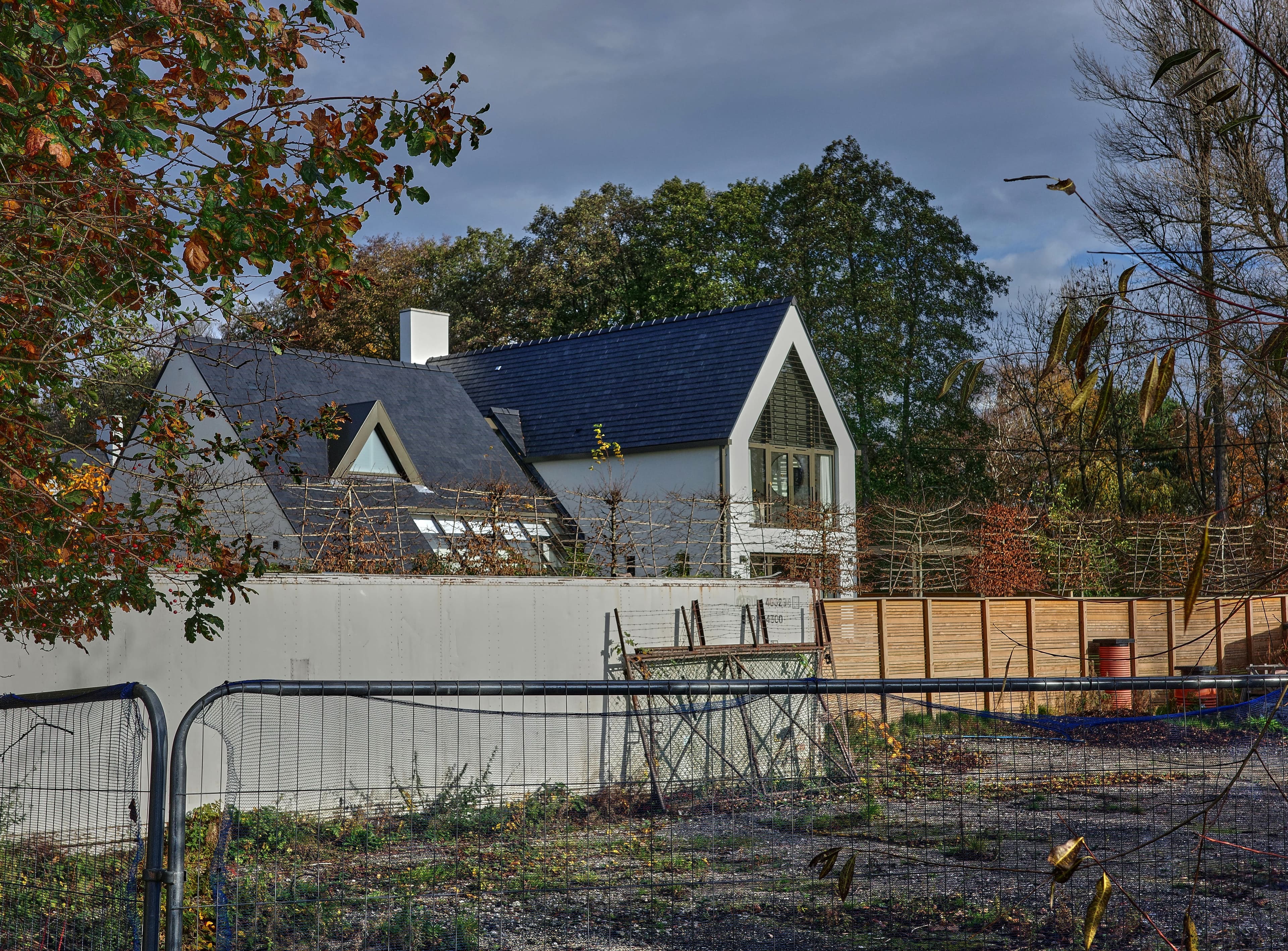 New housing construction in Wilmslow, Cheshire, England