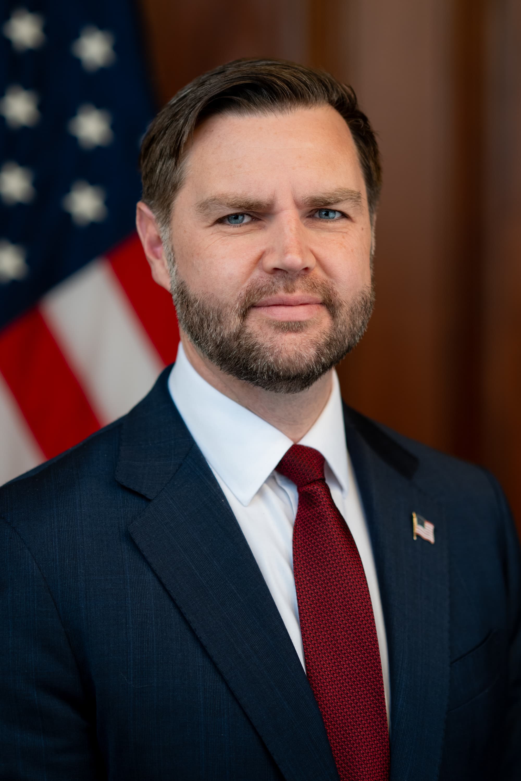 Official March 2026 portrait of United States Vice President JD Vance.