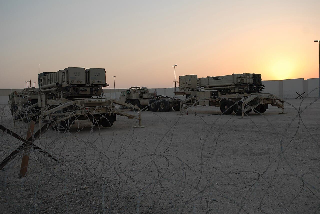 US Patriot PAC-3 missile launchers deployed in the field (US Air Force photo)